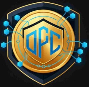 OwnProCrypto logo – modern cryptocurrency brand with OPC monogram and blockchain coin design for 2026