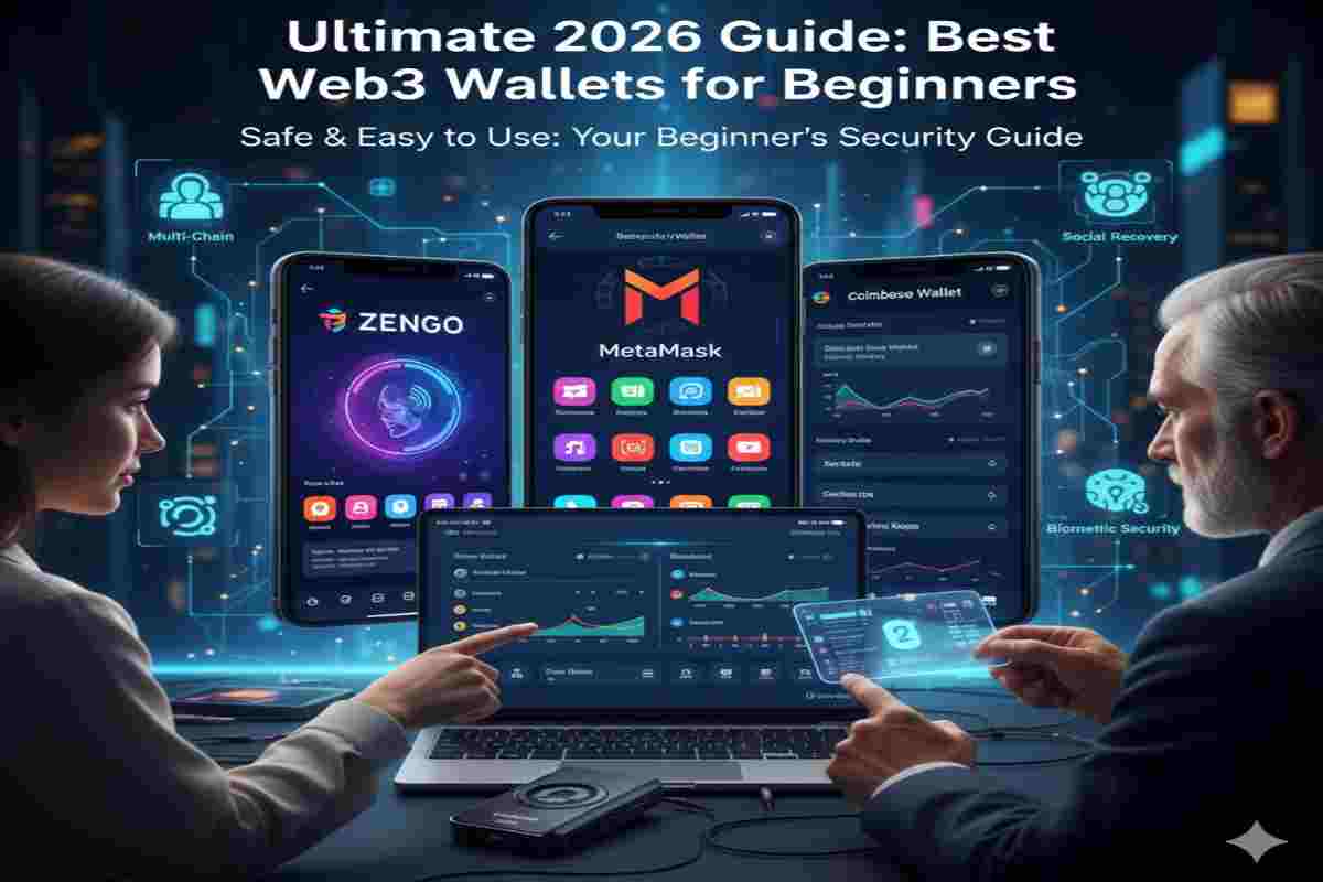 This Image showing The Best Web3 Wallets for Beginners in 2026