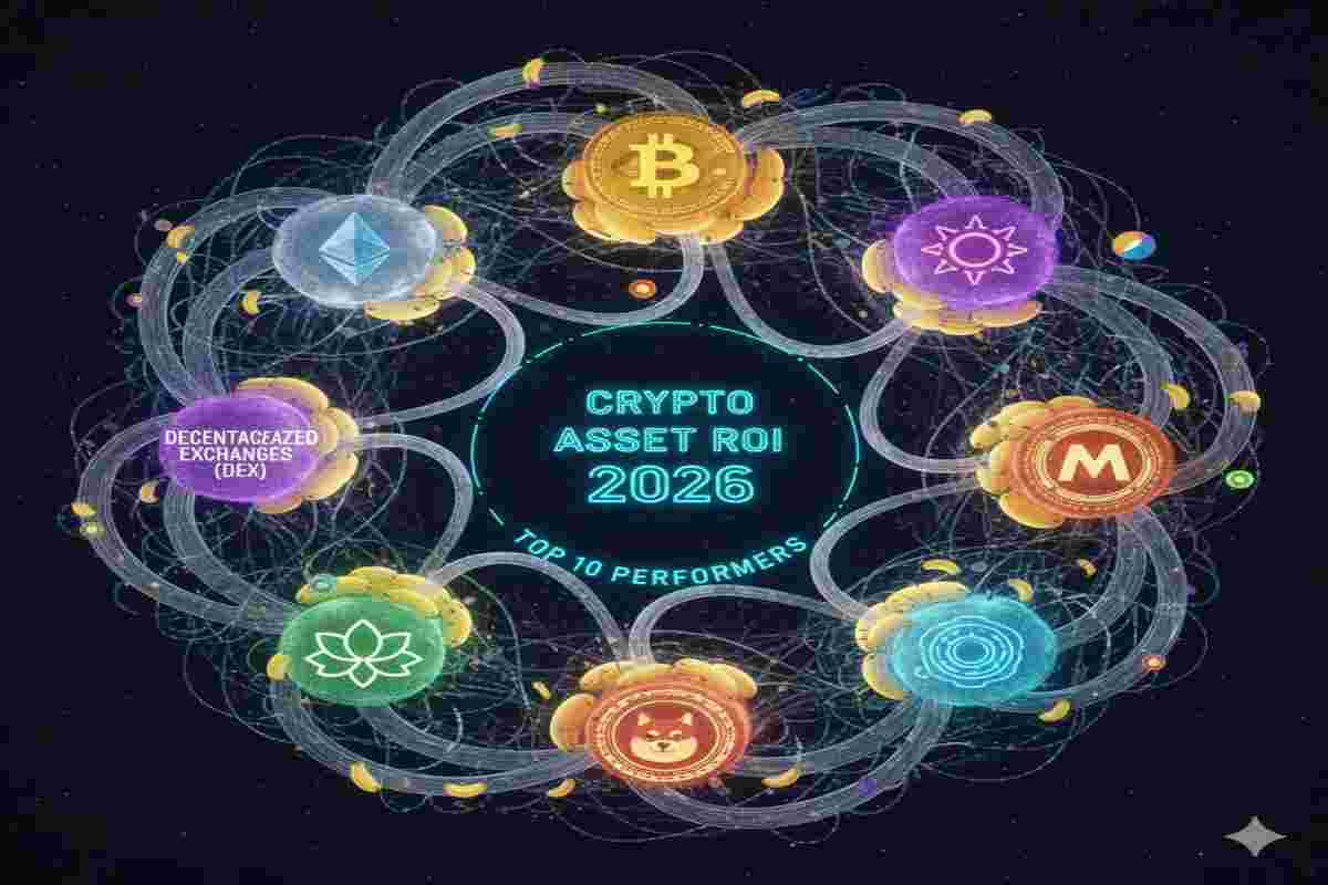 Image Shows TOP 10 Crypto Asset ROI 2026