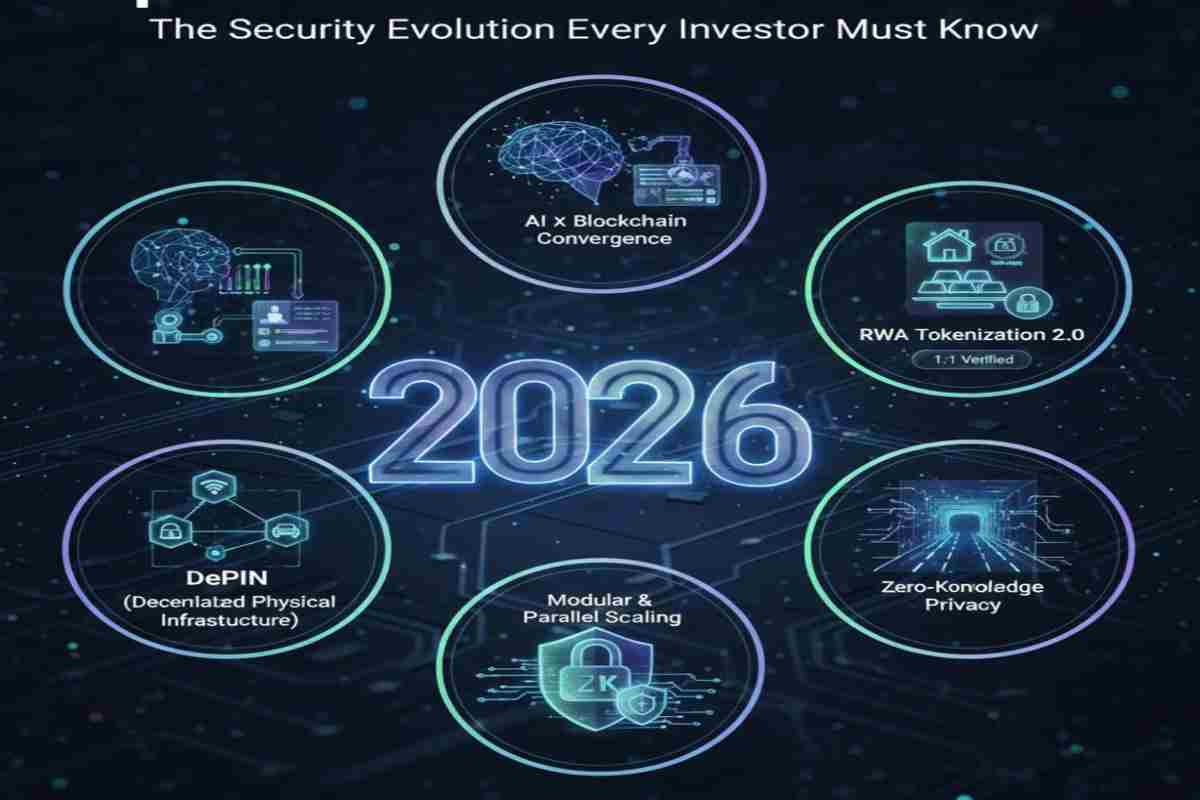 This infographic of Block chain types Top Blockchain Trends 2026: Blockchain & Web3 Explained