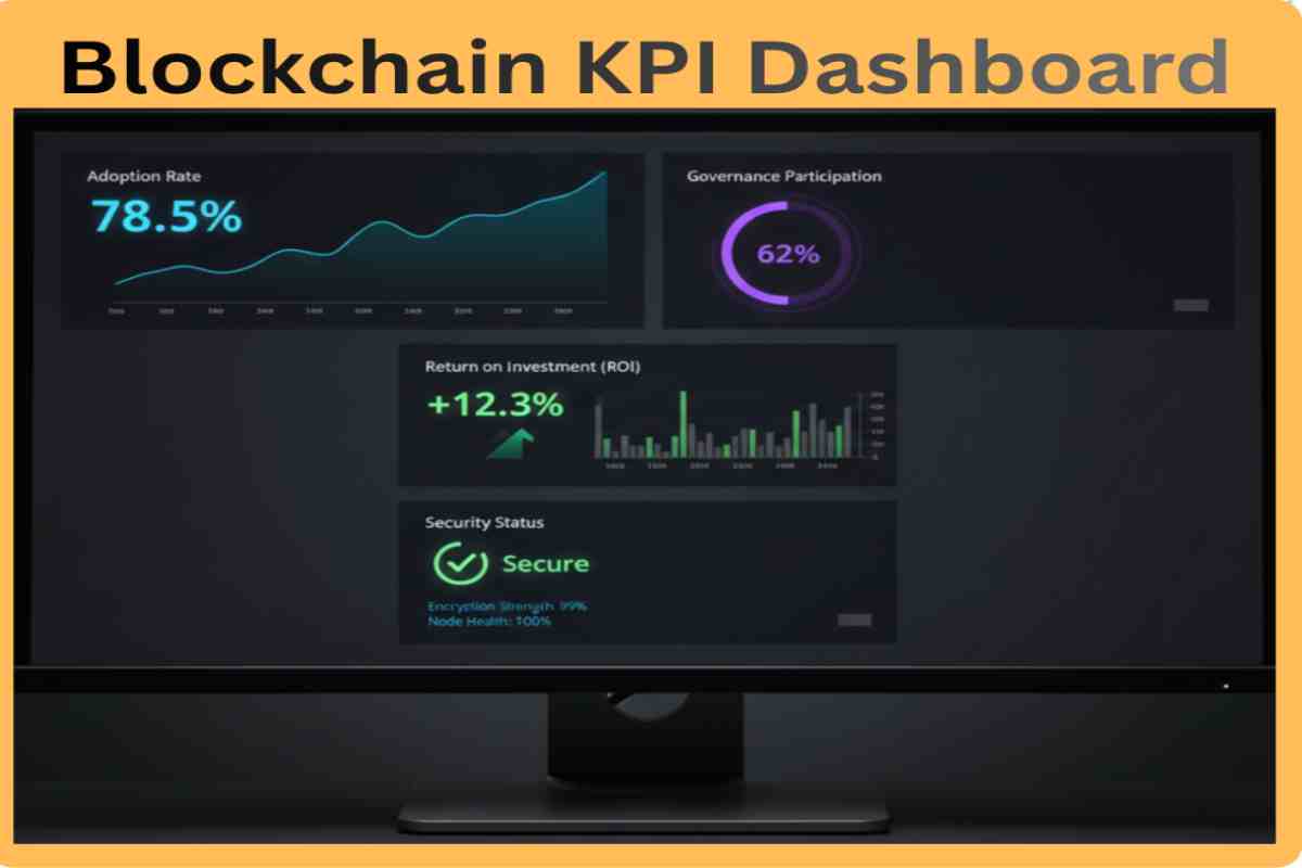 This Image shows Blockchain KPI Dashboard: What Businesses Should Be Tracking by 2026