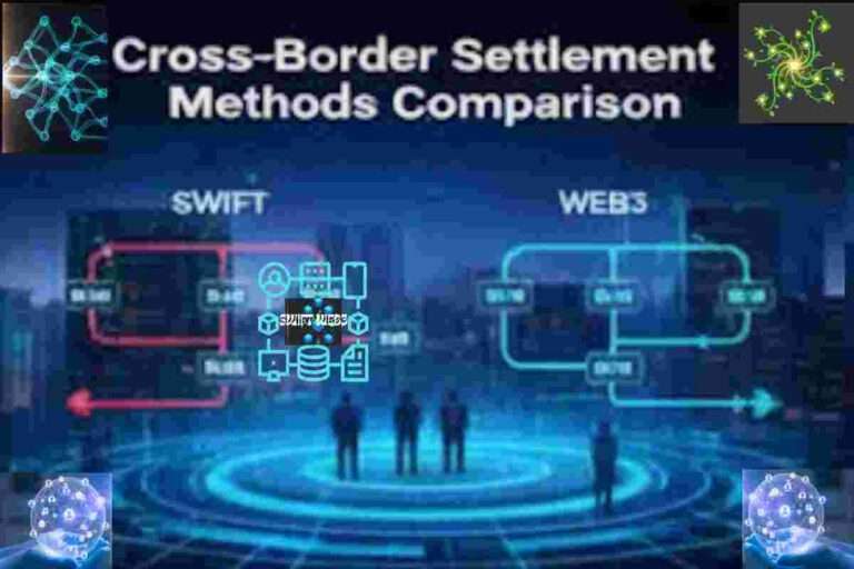 This infographic of Cross-Border Settlement Methods Comparison Blockchain Payments Explained in Bitcoin Stablecoin Payment 2026