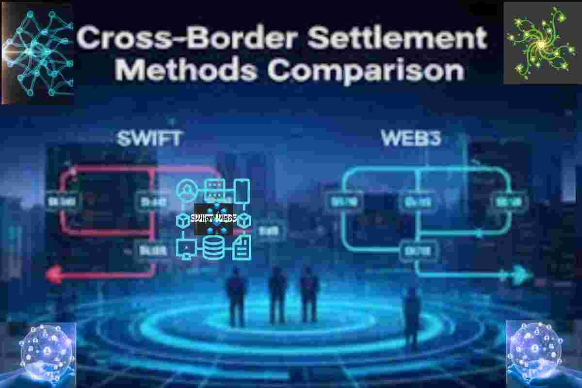 This infographic of Cross-Border Settlement Methods Comparison Blockchain Payments Explained in Bitcoin Stablecoin Payment 2026