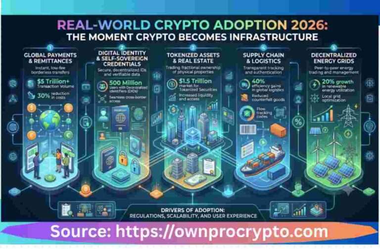 Infographic Image of Real-World Crypto Adoption 2026