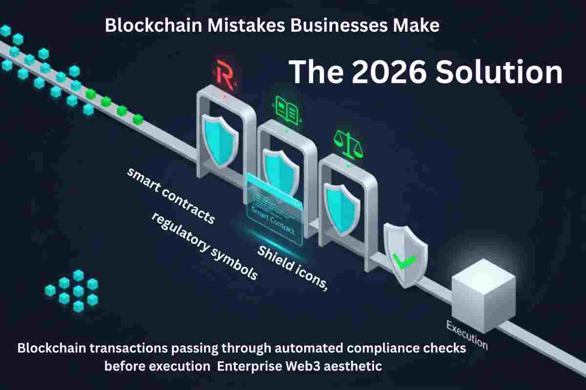 This Image shows Solutions for Top Blockchain Mistakes Businesses Make in 2026