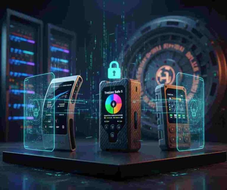 This image shows Top 3 Hardware Wallets of 2026- The Ultimate Security Review