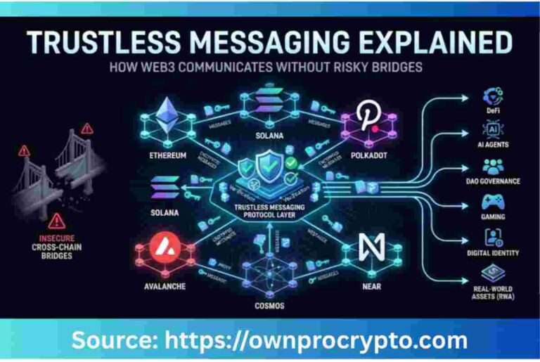 Infographic of Trustless Messaging Explained (2026)