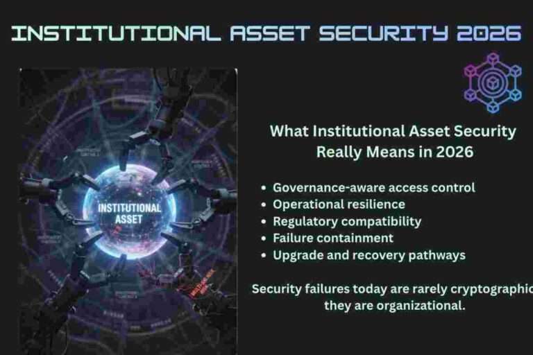 This infographic of What Institutional Asset Security Really Means in 2026