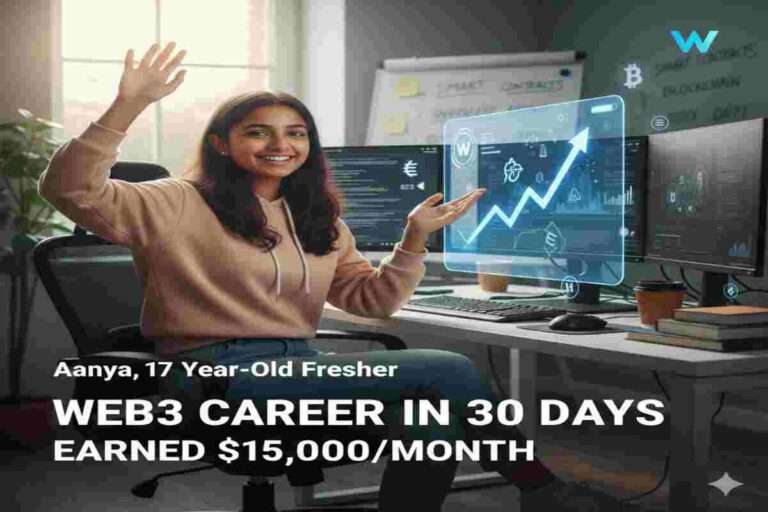 This Infographic shows How a 17-Year-Old Fresher Built a Web3 Career in 30 Days and Earned $15,000/Month in 2026