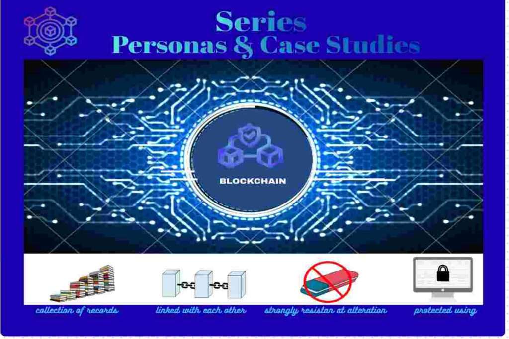This infographic of Real-life Personas & Case Studies of Blockchain in 2026