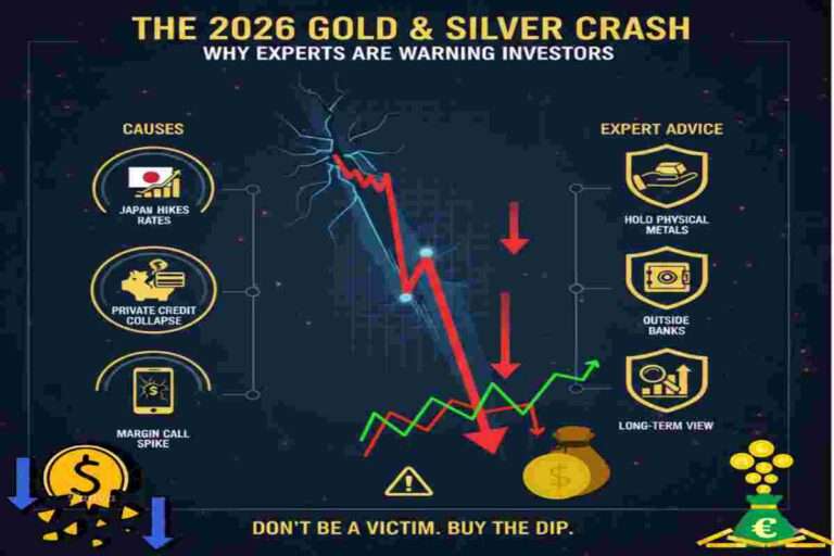 This infographic of 2026 Gold & Silver Crash Experts Are Warning Investors to Protect Physical Metals