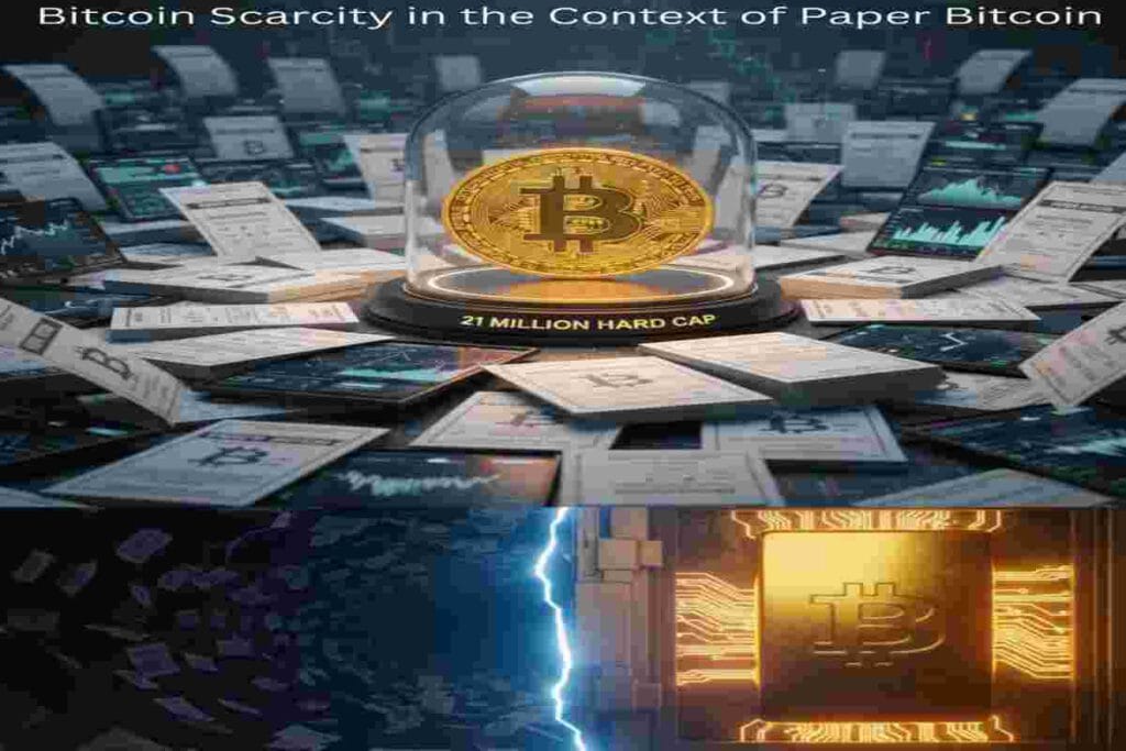 Infographic of Bitcoin Scarcity in the Context of Paper Bitcoin for 2026