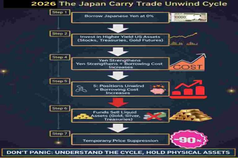 infographic of The Japan Carry Trade Unwind 2026
