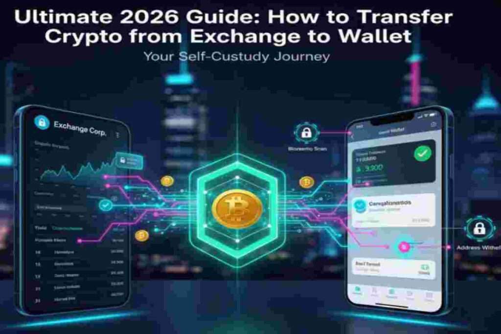 This infographic of How to Transfer Crypto from Exchange to Wallet in 2026