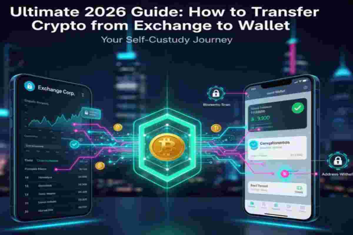 This infographic of How to Transfer Crypto from Exchange to Wallet in 2026