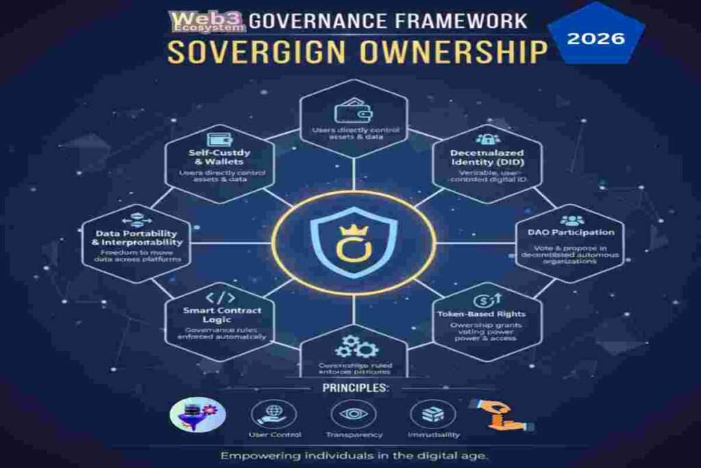 Web3 Governance Framework 2026: A Blueprint for Sovereign Ownership, DAO Legal Wrappers, and AI-Driven Multi-Agent Orchestration.