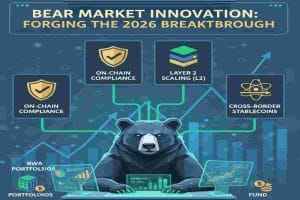 Infographic of Crypto Trends 2026 shows How Bear Market Innovation Is Forging the Next Big Breakthrough