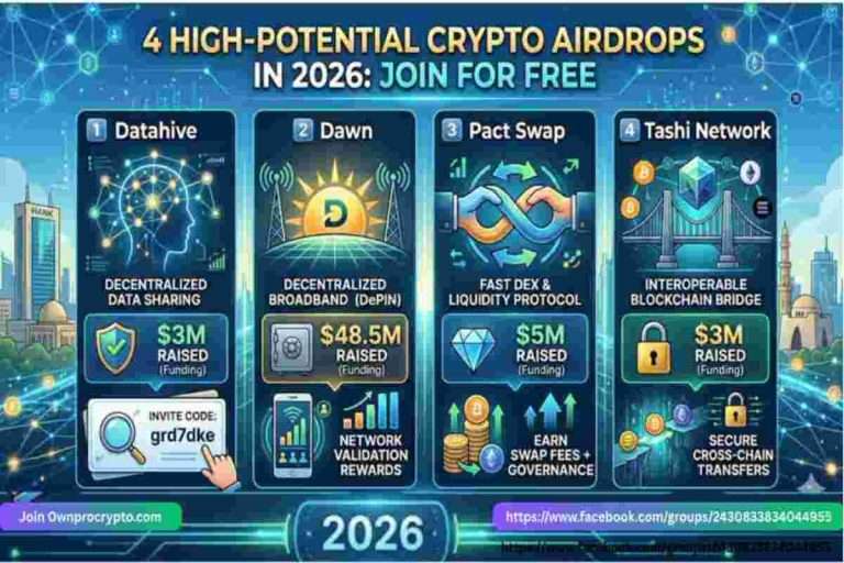 Infographic of Crypto Airdrops in 2026: