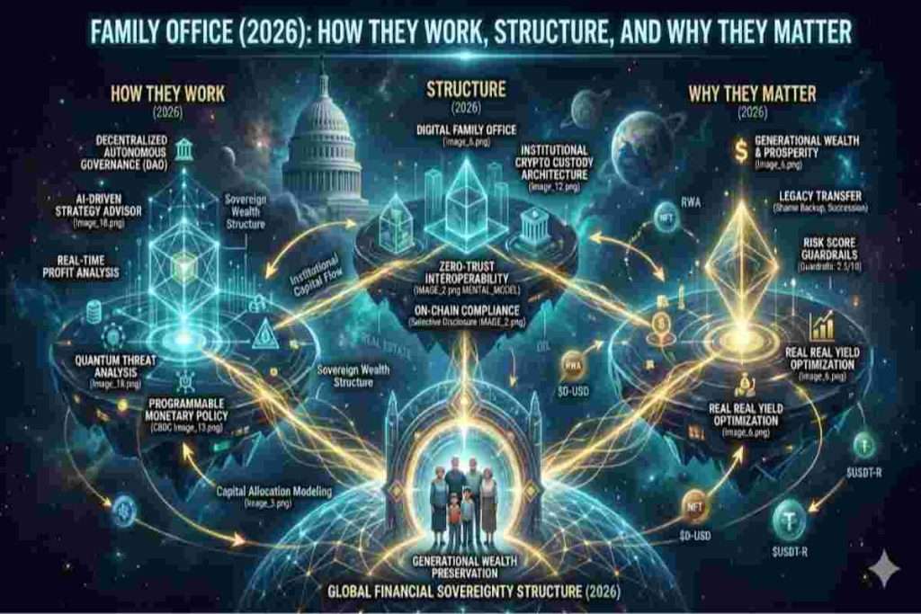 Infographic of Family Office (2026) Explaining How They Work, Structure, and Why They Matter