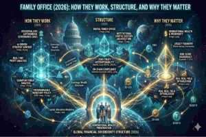 Infographic of Family Office (2026) Explaining How They Work, Structure, and Why They Matter