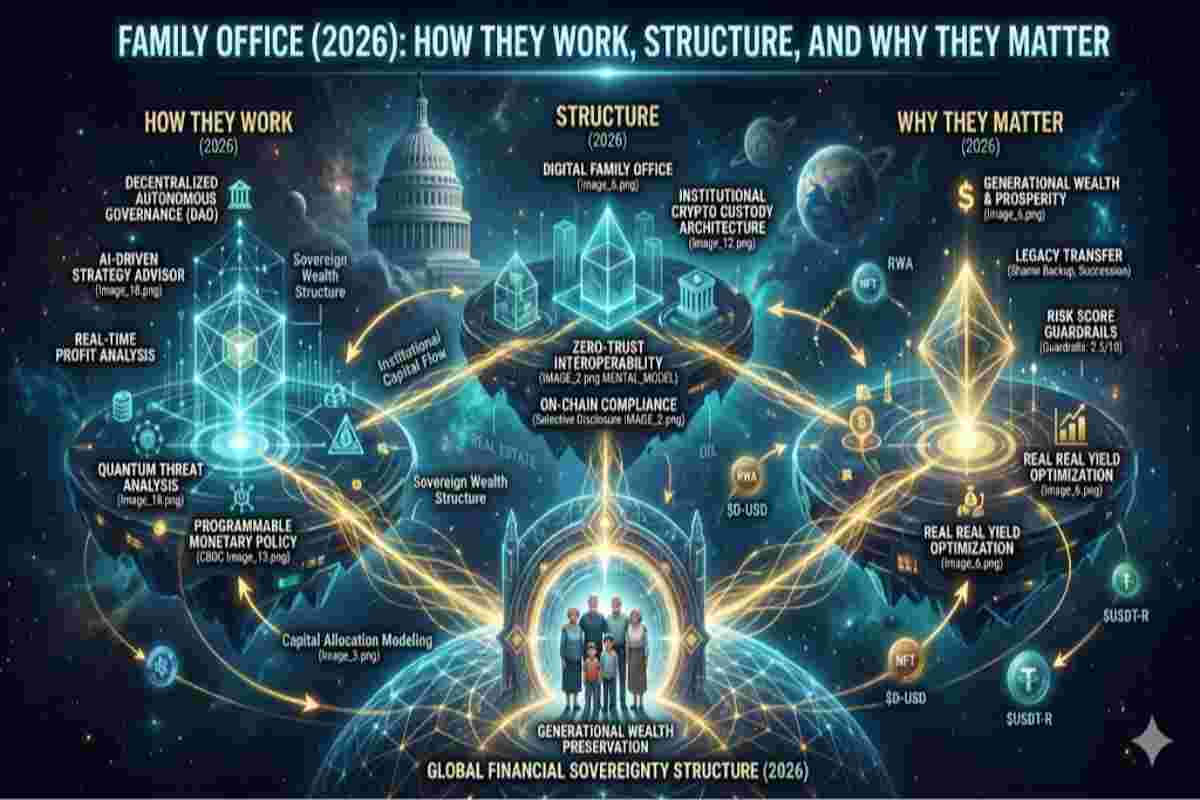 Infographic of Family Office (2026) Explaining How They Work, Structure, and Why They Matter