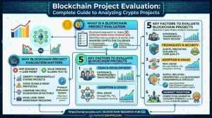 Infographic of Blockchain Project Evaluation: 2026 Complete Guide to Analyzing Crypto Projects