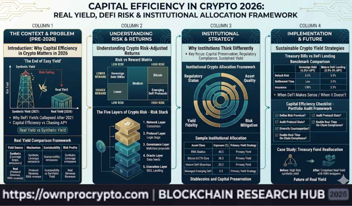 Infographic of Capital Efficiency in Crypto 2026