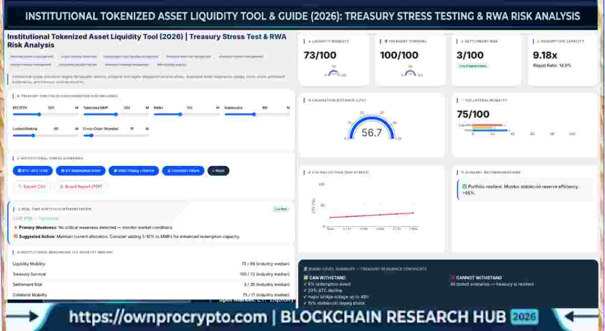 Infographic of Institutional Tokenized Asset Liquidity Explained How Funds Are Escaping the 2026 Liquidity Trap.
