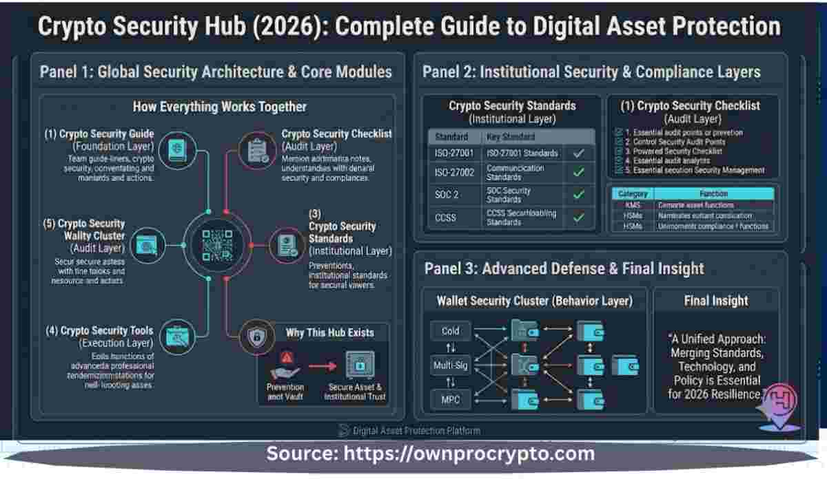Infographic image explained Crypto Security Hub (2026)