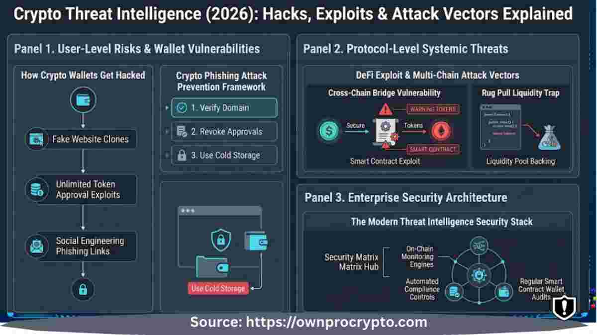 Infographic Image explained Crypto Threat Intelligence (2026)