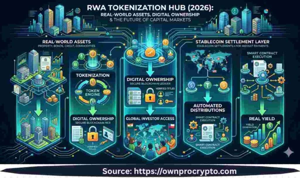 Infographic of rwa tokenization hub