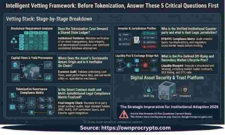 Infographic of Tokenization never explained before Intelligent Veltting Framework (2026)