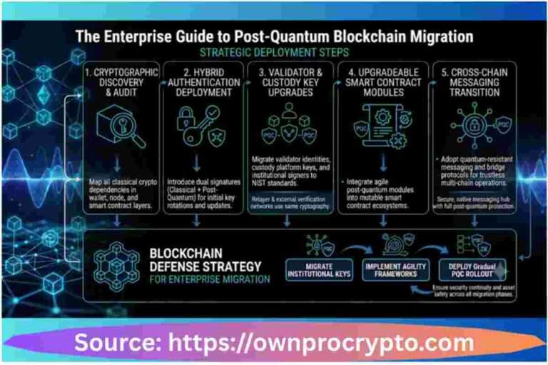 Infographic of The Enterprise Guide to Post-Quantum Blockchain Migration (2026)