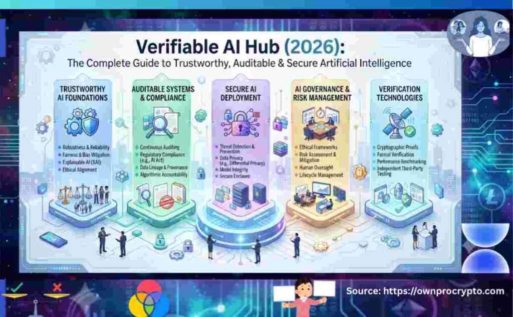 Infographic of Verifiable AI Hub (2026)