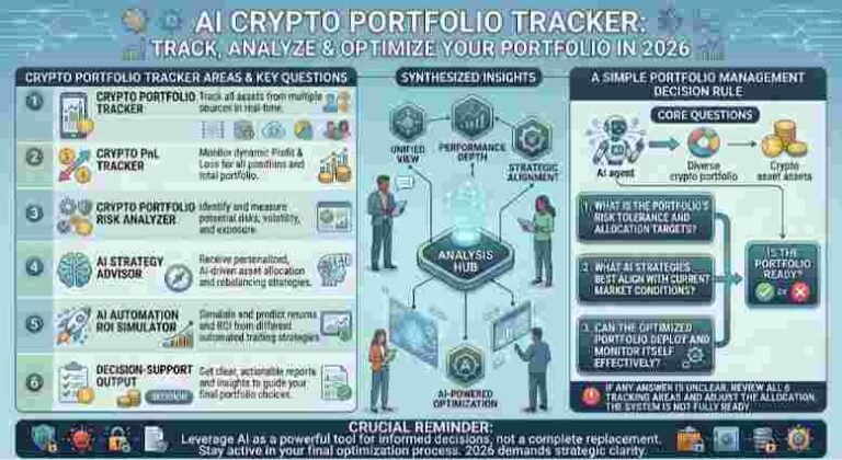 Infographic of AI Crypto Portfolio Tracker 2026