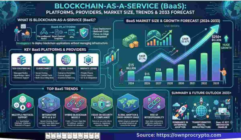 Blockchain-as-a-Service (BaaS)- Platforms, Providers, Market Size, Trends & 2033 ForecastBlockchain-as-a-Service (BaaS)- Platforms, Providers, Market Size, Trends & 2033 Forecast