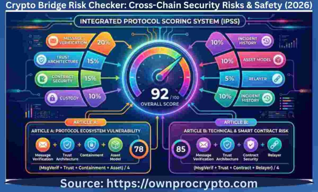 Infographic of Crypto Bridge Risk Checker: Cross-Chain Security Risks & Safety (2026)