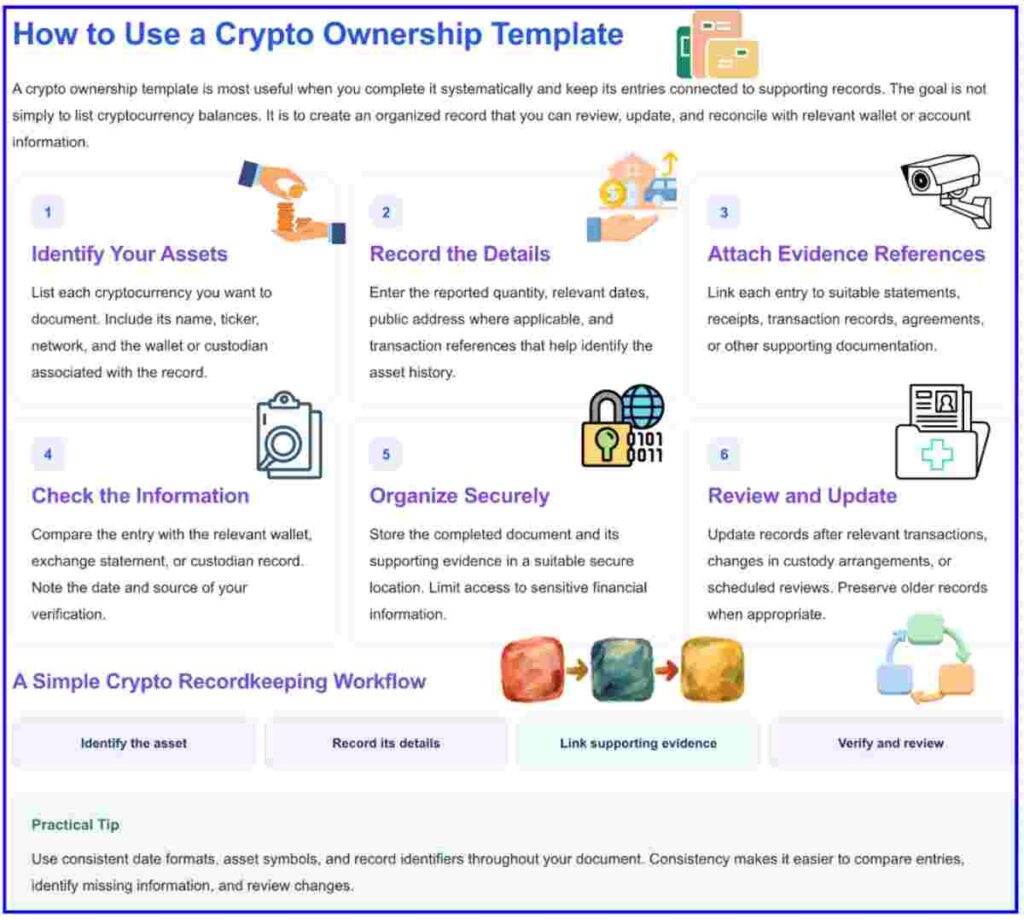 Infographic of Crypto Ownership Templates
